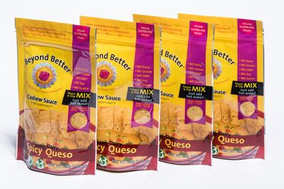 Beyond Better Cashew Spicy Queso Cheese Alternative (4 Pack) Gluten Free Soy Free Grain Free