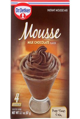 Dr. Oetker Milk Chocolate Mousse Mix, 3.1-Ounce (Pack of 6)