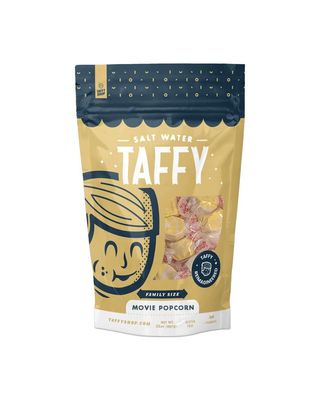 Taffy Shop What's Poppin'? Buttered Popcorn Salt Water Taffy - Assorted Gourmet Candy Variety Pack, Bulk Sweet Snack, Fresh & Gluten-Free, 65 Individually Wrapped Pieces (32oz)