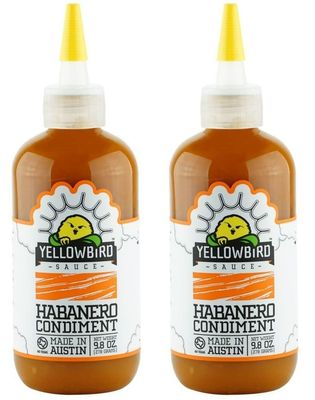 Yellowbird Habanero Condiment Sauce 9 oz (Pack of 2)