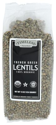 TIMELESS Organic Green Du Puy Lentils, 16 OZ