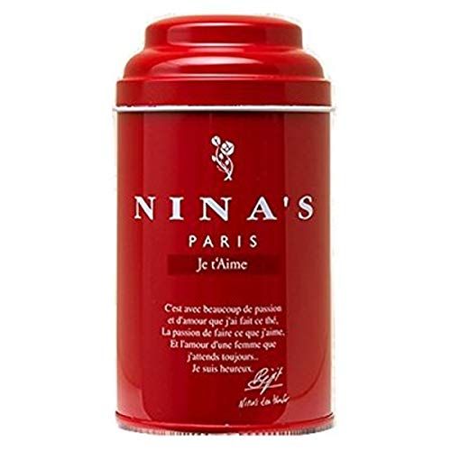 Nina&#39;s Paris, Je t&#39;Aime Th, Nina&#39;s I Love You Loose Tea in Original Red Gift Tin, 3.5 Ounces
