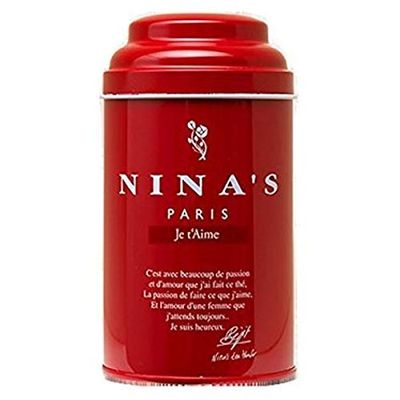 Nina's Paris, Je t'Aime Th, Nina's I Love You Loose Tea in Original Red Gift Tin, 3.5 Ounces
