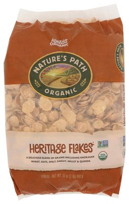 Nature&#39;s Path Organic Heritage Flakes Cereal, 32 oz Eco Pac Bags