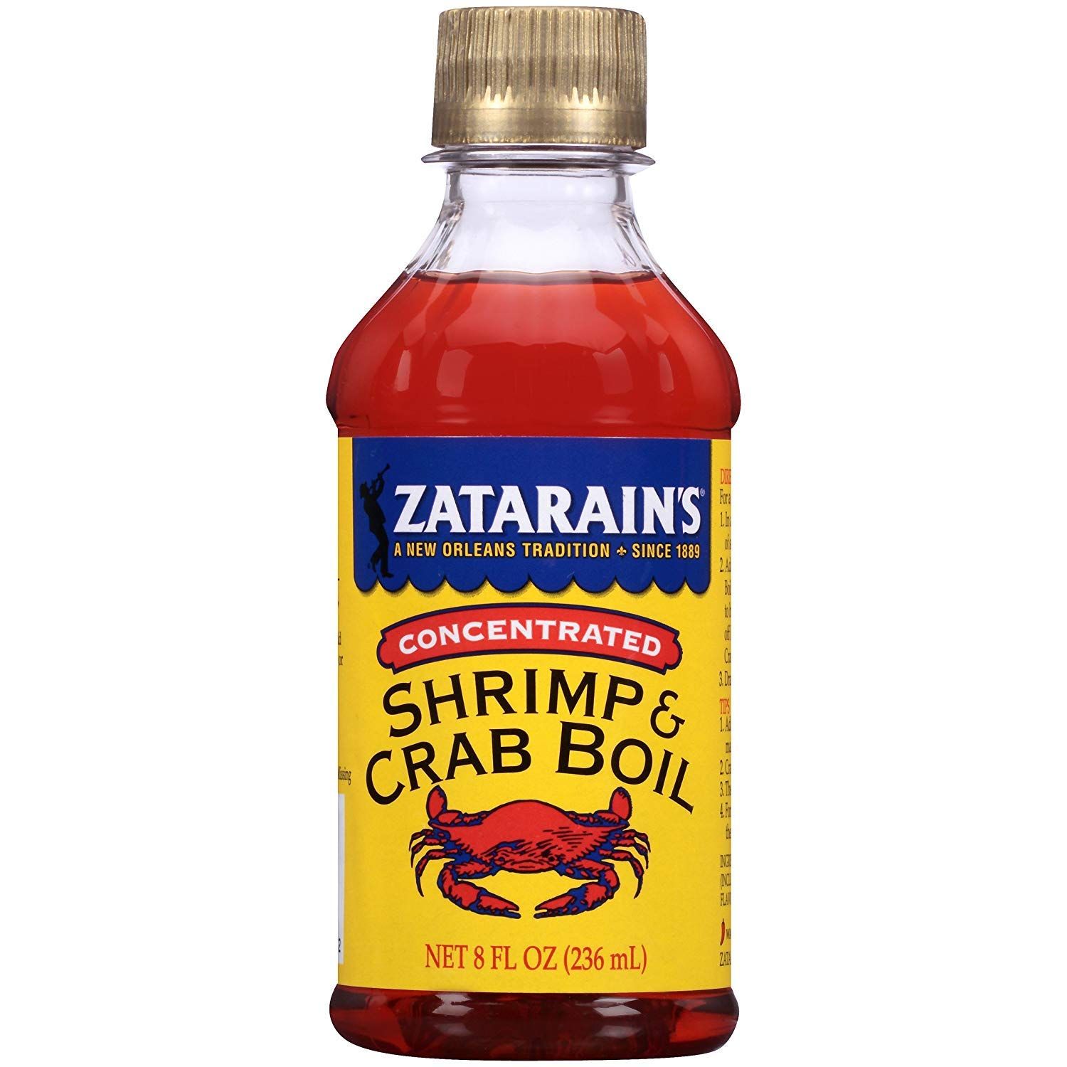 Zatarain&#39;s Concentrated Shrimp &amp; Crab Boil, 8 fl oz (Pack of 12)