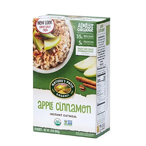 Nature&#39;s Path Organic Apple Cinnamon Oatmeal, 14 oz (Pack of 1), Non-GMO