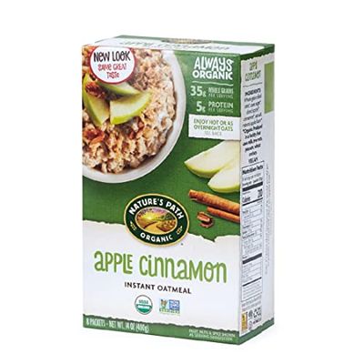 Nature&#39;s Path Organic Apple Cinnamon Oatmeal, 14 oz (Pack of 1), Non-GMO