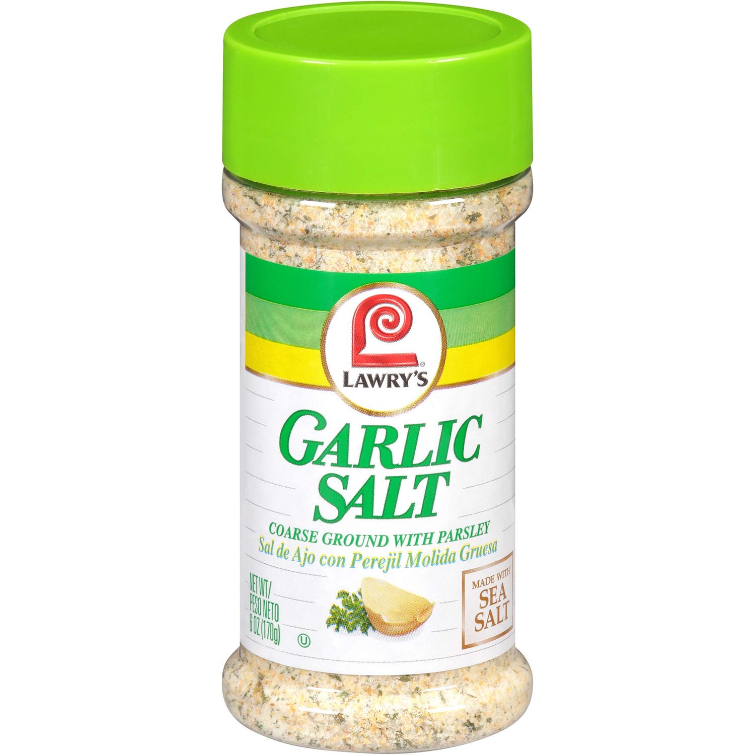 Lawry&#39;s Coarse Ground With Parsley Garlic Salt, 6 oz