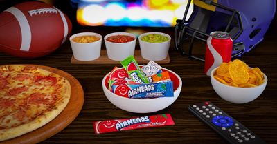 Airheads Candy, Mini Bars, Assorted Flavors, Individually Wrapped, Bulk Box, Non Melting, Party, 25 Pounds