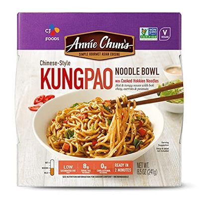 Annie Chun&#39;s Bowl, Noodle, Chinese-Style Kung Pao, (non GMO), Vegan, 8.5 Oz 6ct