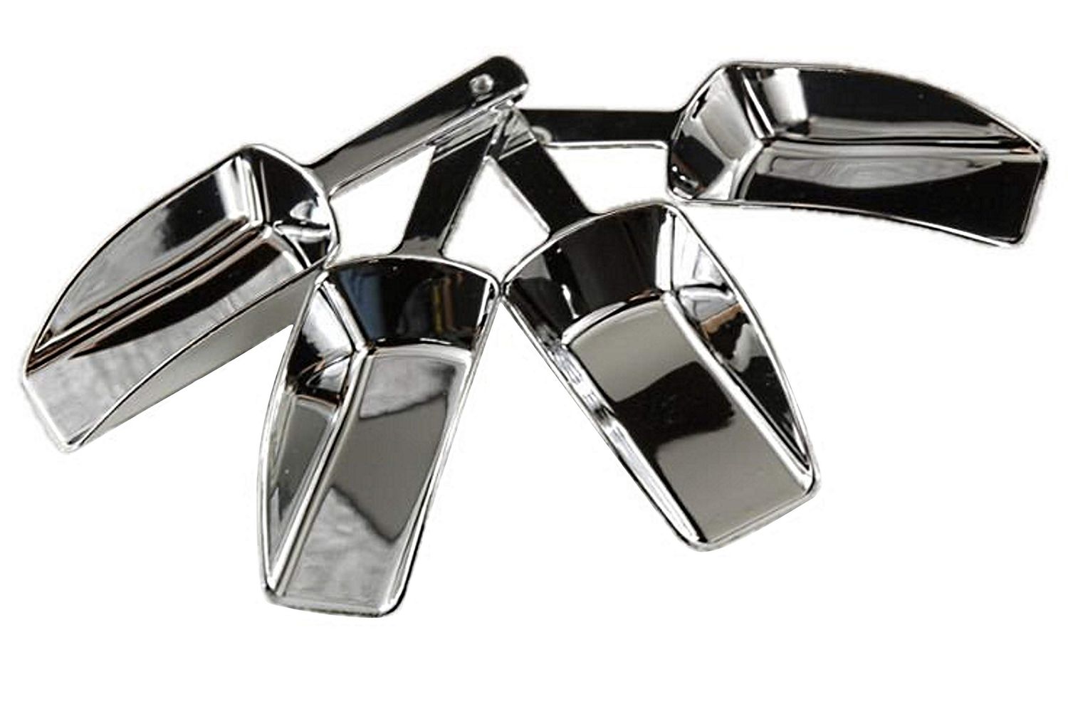 Metallic Silver Hard Acrylic Candy Buffet Scoops - Package of 12 for Wedding, Party and Special Event Candy Buffets