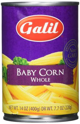 Galil Whole Baby Corn, 14 Ounce (Pack of 12)