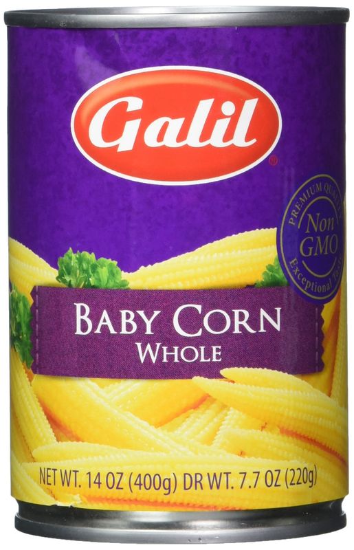 Galil Whole Baby Corn, 14 Ounce (Pack of 12)