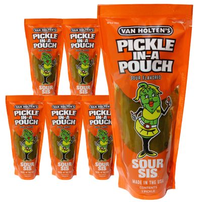 Van Holten&#39;s Pickles - Sour Sis Pickle-In-A-Pouch - 6 Pack