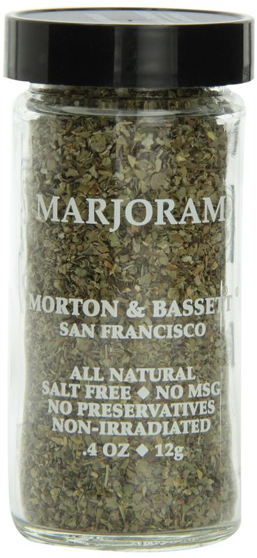 Morton &amp; Bassett Marjoram, .4-Ounce Jars (Pack of 3)