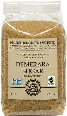 India Tree Demerara Sugar, 1 lb (Pack of 4)