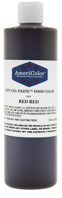 AmeriColor Red Red Soft Gel Paste Food Color, 13.5 oz