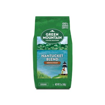 Green Mountain Coffee Roasters, Nantucket Blend, Fair Trade Certified, Ground Coffee, Medium Roast, Bagged 12oz.