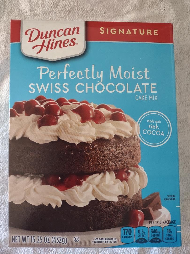 Duncan Hines Signature Swiss Chocolate Cake Mix 18.25oz - 2 Boxes