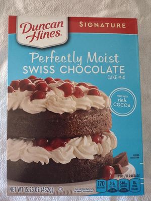 Duncan Hines Signature Swiss Chocolate Cake Mix 18.25oz - 2 Boxes