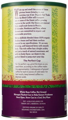 Trader Joe's Organic Fair Trade Wake Up Blend Coffee 28 oz