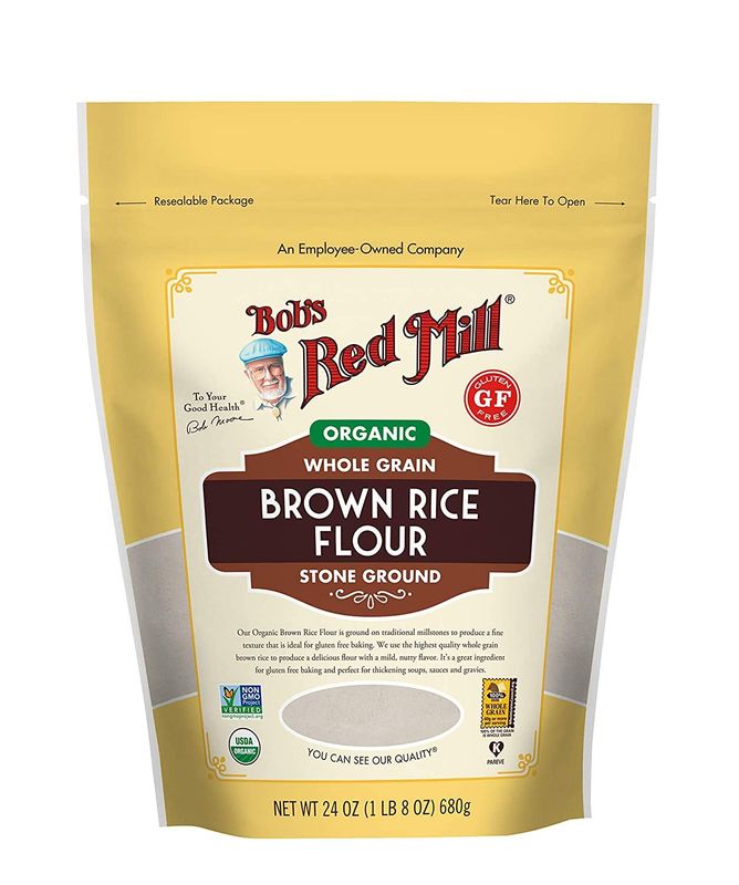 Bob&#39;s Red Mill Organic Whole Grain Brown Rice Flour 24 Ounce