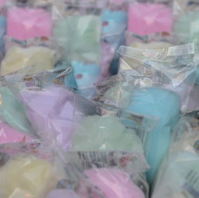 Lupy Lups! Cotton Candy Party Pack - 0.5 oz Each, Individually Wrapped - Perfect for Stockings, Treats, Party Favors, Buffet Tables, and Piatas