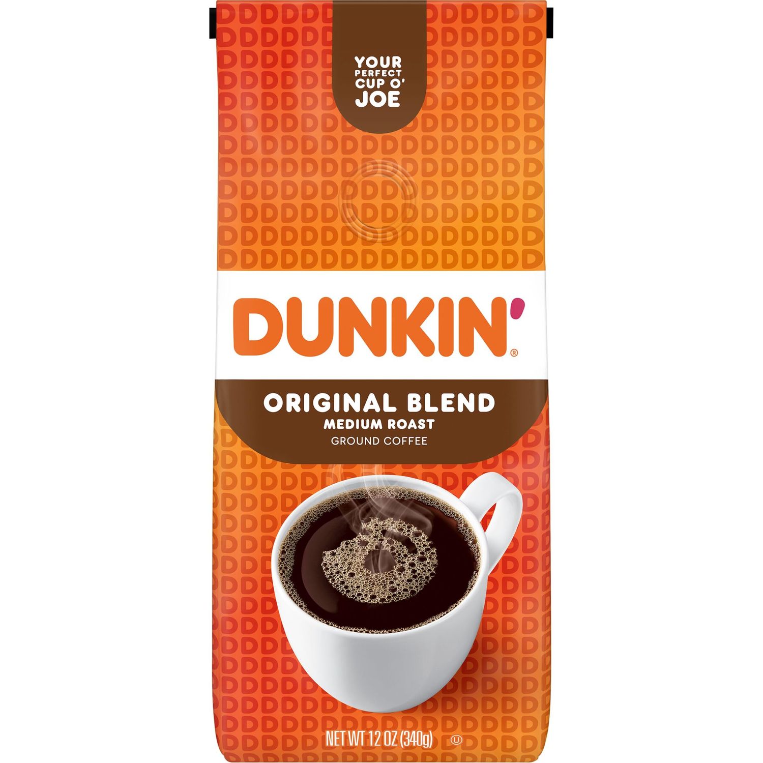 Dunkin&#39; Original Blend Medium Roast Ground Coffee, 12 Ounce