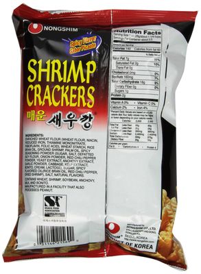Nongshim Snacks, Spicy Shrimp Crackers, 2.64 Ounce (Pack of 12)
