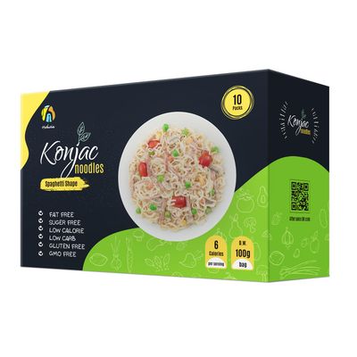 Hethstia Konjac Noodle Low Carb Pasta Shirataki Spaghetti 56.5 Oz Instant Konjac Ramen, Healthy, Pre-cooked, Low Calorie, Gluten-Free, Fat Free, Sugar Free, Vegan, Keto and Paleo-Friendly (10 Packs)