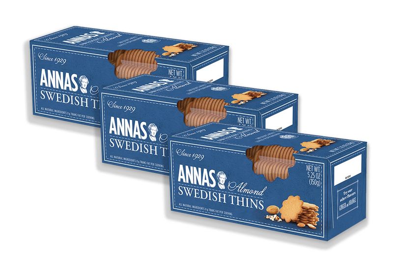 Anna's Swedish Thins Almond -- 5.25 oz (Pack of 3)