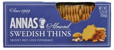 Anna's Swedish Thins Almond -- 5.25 oz (Pack of 3)