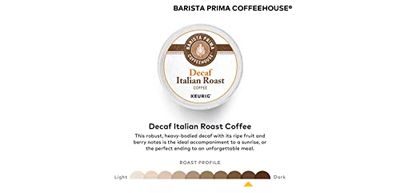 Barista Prima Decaf Italian Roast K-Cup Coffee 72 count