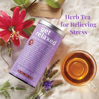 The Republic of Tea, Get Relaxed No.14 Tea for Relieving Stress Tea, 36-Count