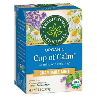 Traditional Medicinals Organic Cup of Calm Herbal Tea, 16 ct