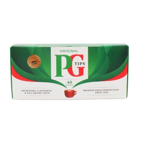 PG Tips Non-Pyramid Black Tea - 40 Bags Per Pack - (6 Pack)