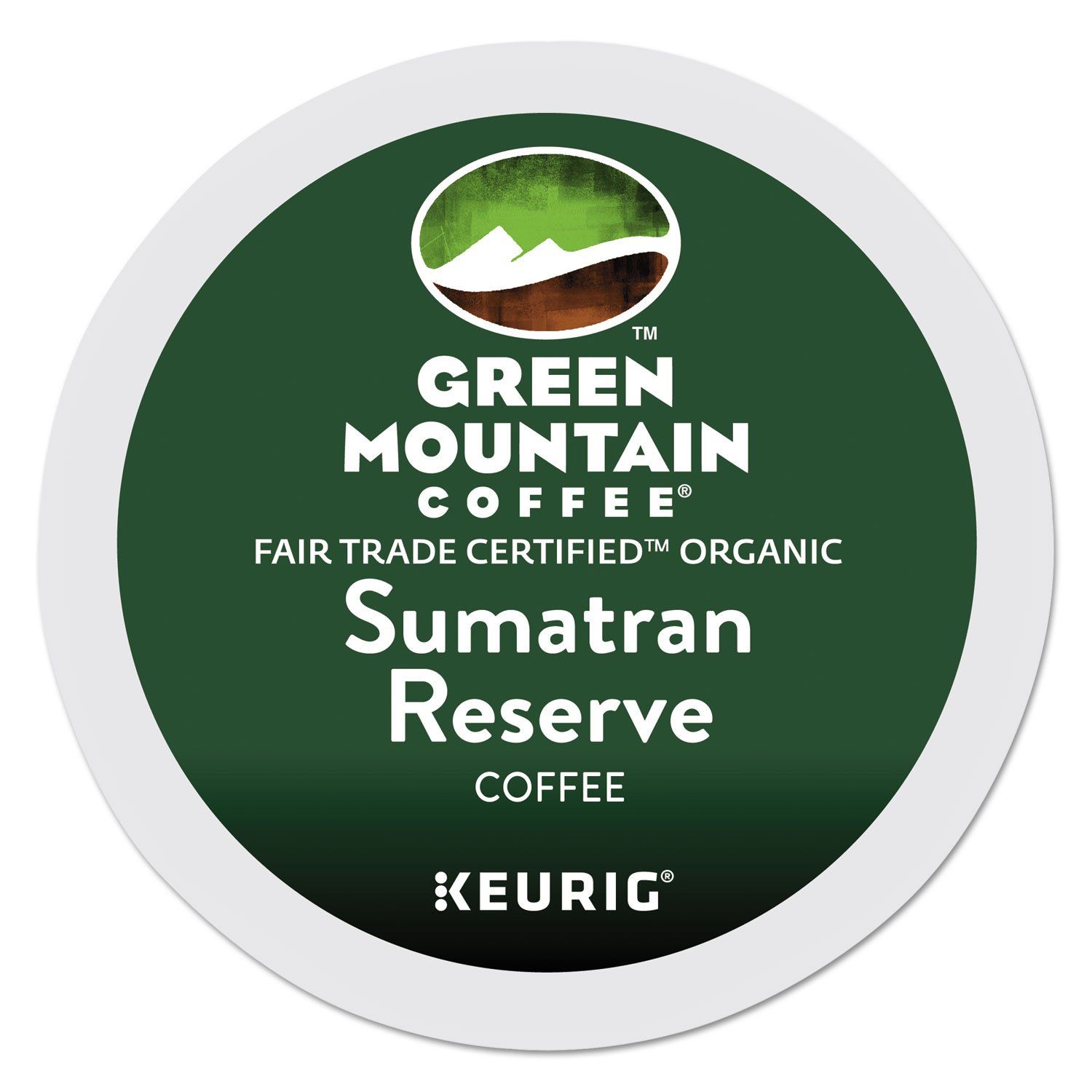 Green Mountain Coffee Fair Trade Organic Sumatran Reserve, K-Cup Portion Pack for Keurig Brewers 24-Count