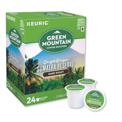 Green Mountain Coffee Fair Trade Organic Sumatran Reserve, K-Cup Portion Pack for Keurig Brewers 24-Count