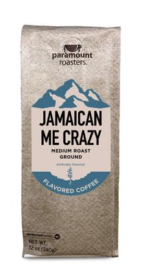 Paramount Roasters Jamaican Me Crazy Flavored Ground Coffee, 12 oz medium roast, Paramount Coffee Company