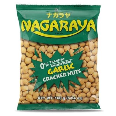 Nagaraya Cracker Nuts Garlic Pack of 5 (160 G Per Pack)