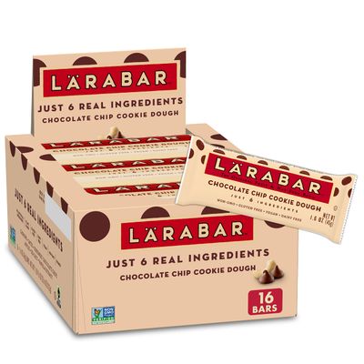 Larabar Chocolate Chip Cookie Dough, Gluten Free Fruit &amp; Nut Bar, 16 Ct