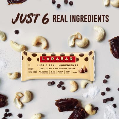 Larabar Chocolate Chip Cookie Dough, Gluten Free Fruit &amp; Nut Bar, 16 Ct