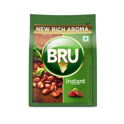 Bru Instant coffee, 100 grams pack, 3.5 oz, India - instant coffee-chicory mixture made from blends of coffee and chicory - Vegetarian