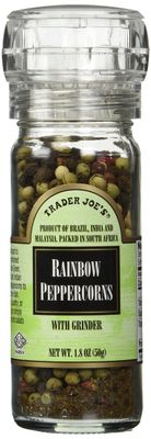 Trader Joe&#39;s Rainbow Peppercorns , a Mixture of Brazilian Pink,indian Green,malaysian White and Indian Black Tellicherry Peppercorns