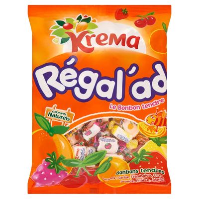 Krema Regal&#39;ad Fruit Chewy Candy From France 150 Gr