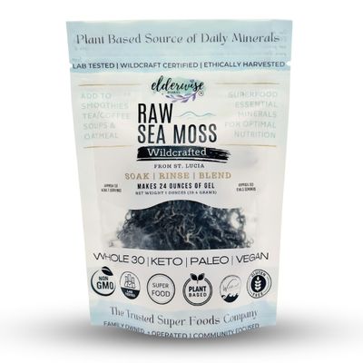 Sea Moss | Aqua Marine | Makes 24oz of Gel | Wildcrafted | Rare | Raw + Non GMO | Sundried | Green (Aqua Marine)