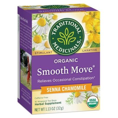 Traditional Medicinals Organic Smooth Move Chamomile Tea, 16 Tea Bags