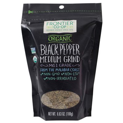 Frontier Co-op Organic Black Pepper (Medium Grind) 6.63oz