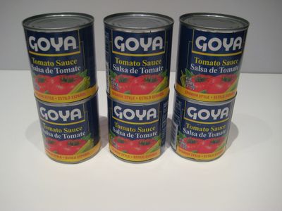 Goya Tomato Sauce Salsa De Tomate 8 Oz Cans, (Pack of 6) Bundle