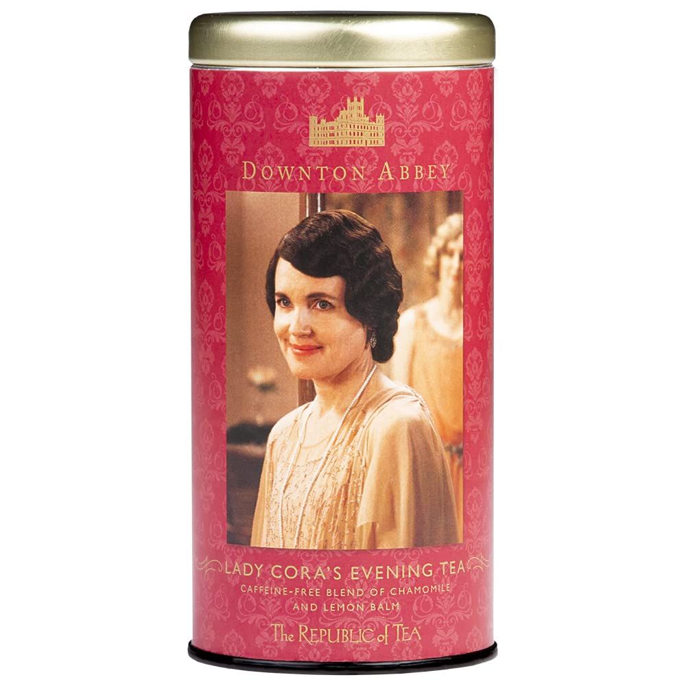 The Republic of Tea Downton Abbey Lady Cora&#39;s Evening Herbal Tea, 36 Tea Bags, Gourmet Chamomile Tea